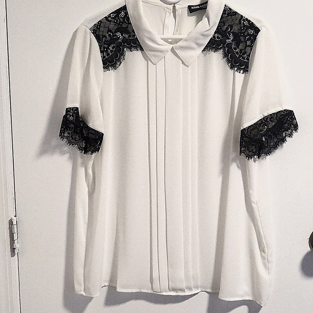 Karl Lagerfeld - white blouse